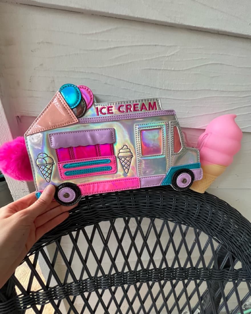 Fun Holographic Ice Cream Truck Purse - Image 3