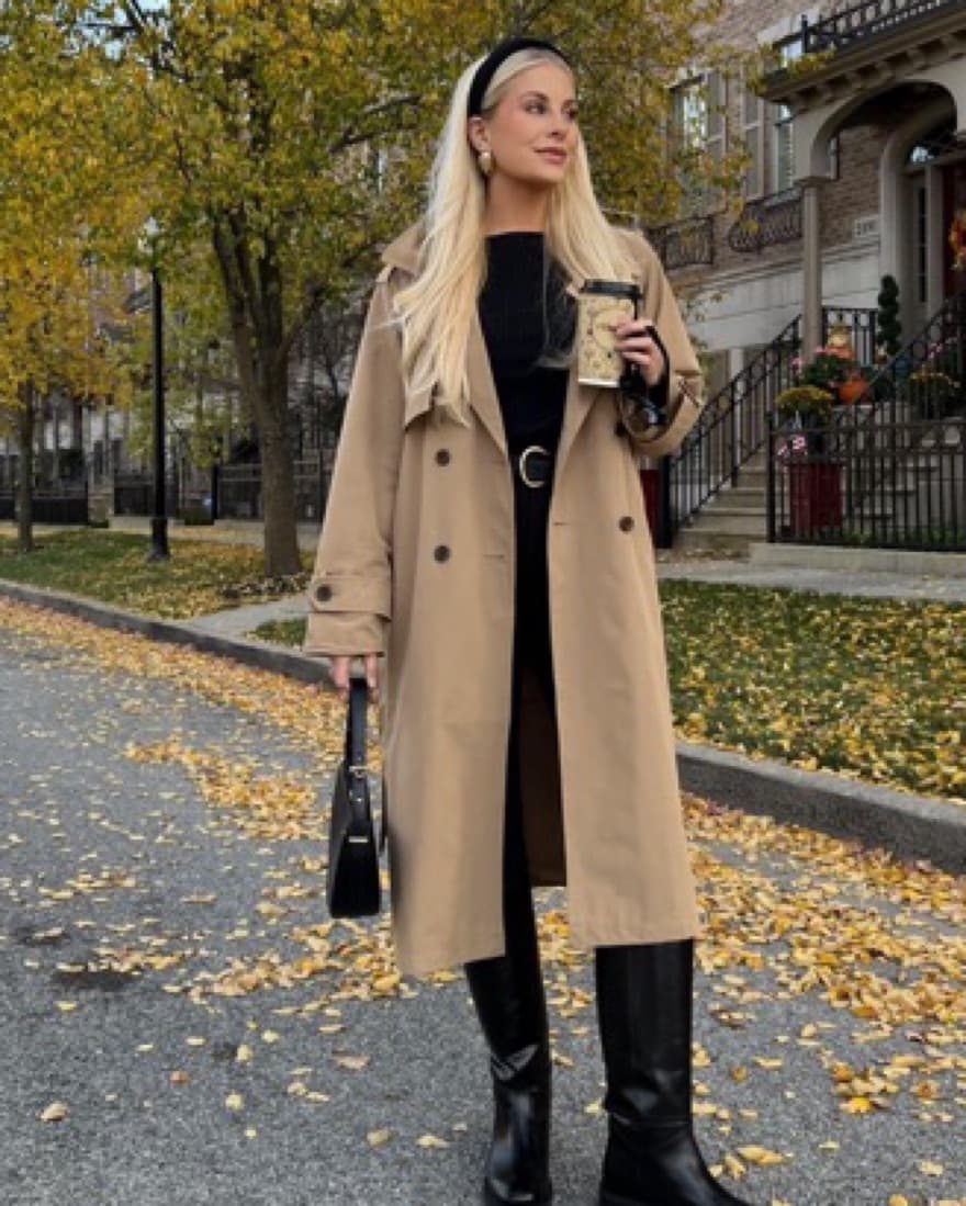Abercrombie Long Trench Coat - Image 5