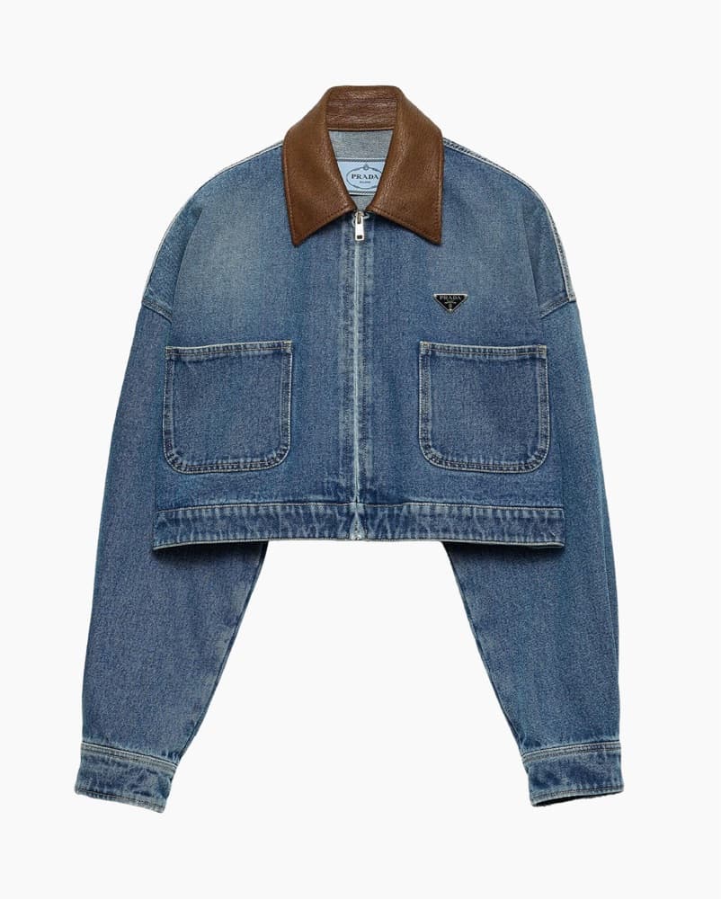 Prada Cropped Denim Jacket  - Image 4