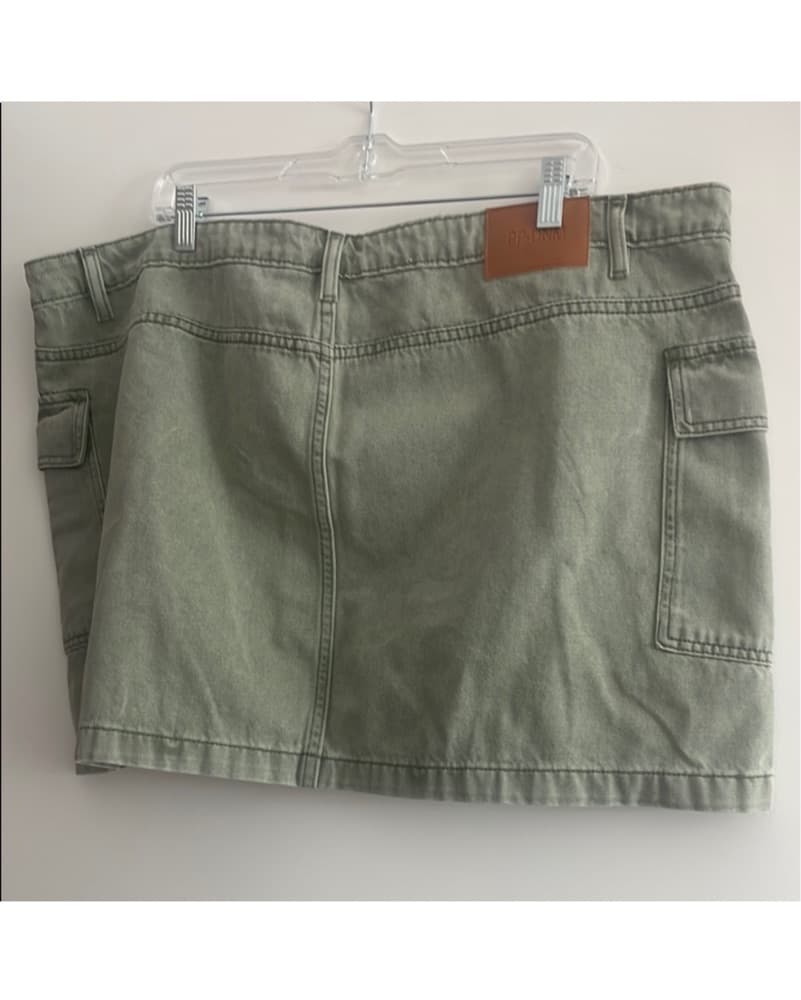 Princess Polly Olive Green Cargo Skirt   - Image 3