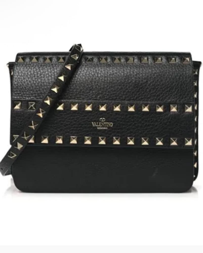 VALENTINO Black Side Slip Crossbody - Image 1