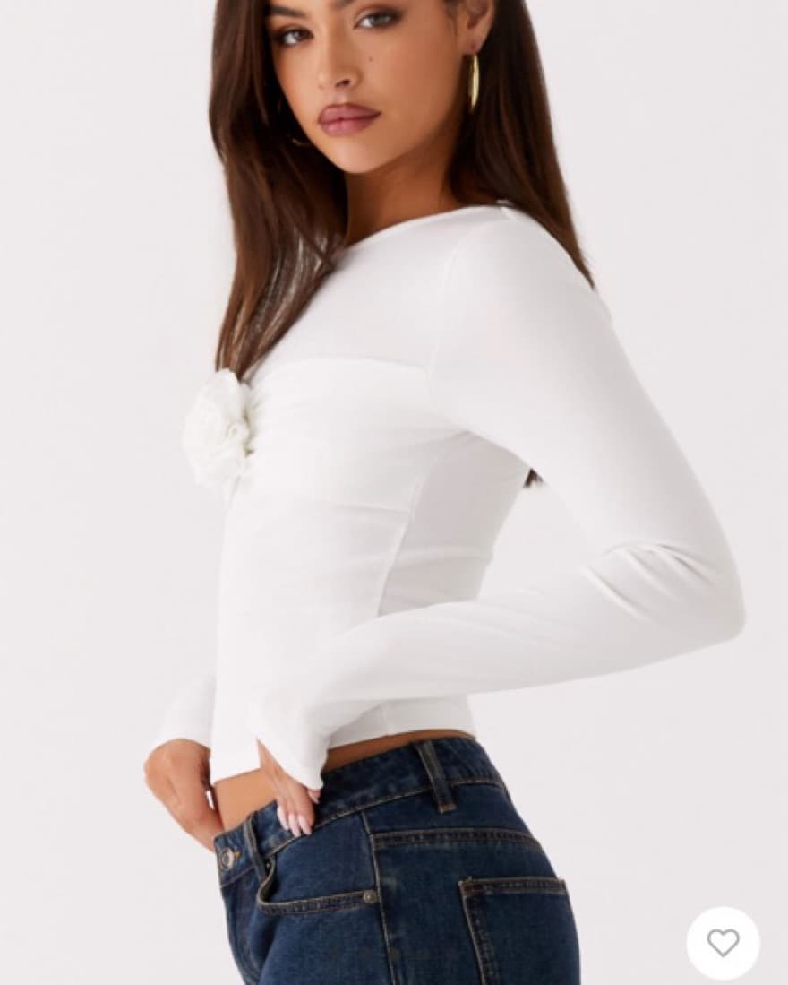 Sleek Cropped White Top - Image 2