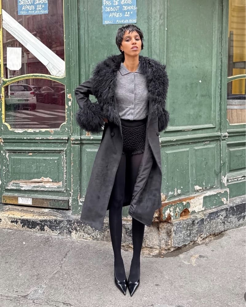 Charlotte Simone Black Penny Lane Coat - Image 3