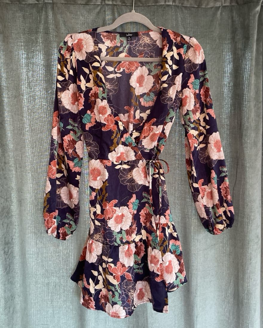 Long Sleeve Floral Dress - Image 2