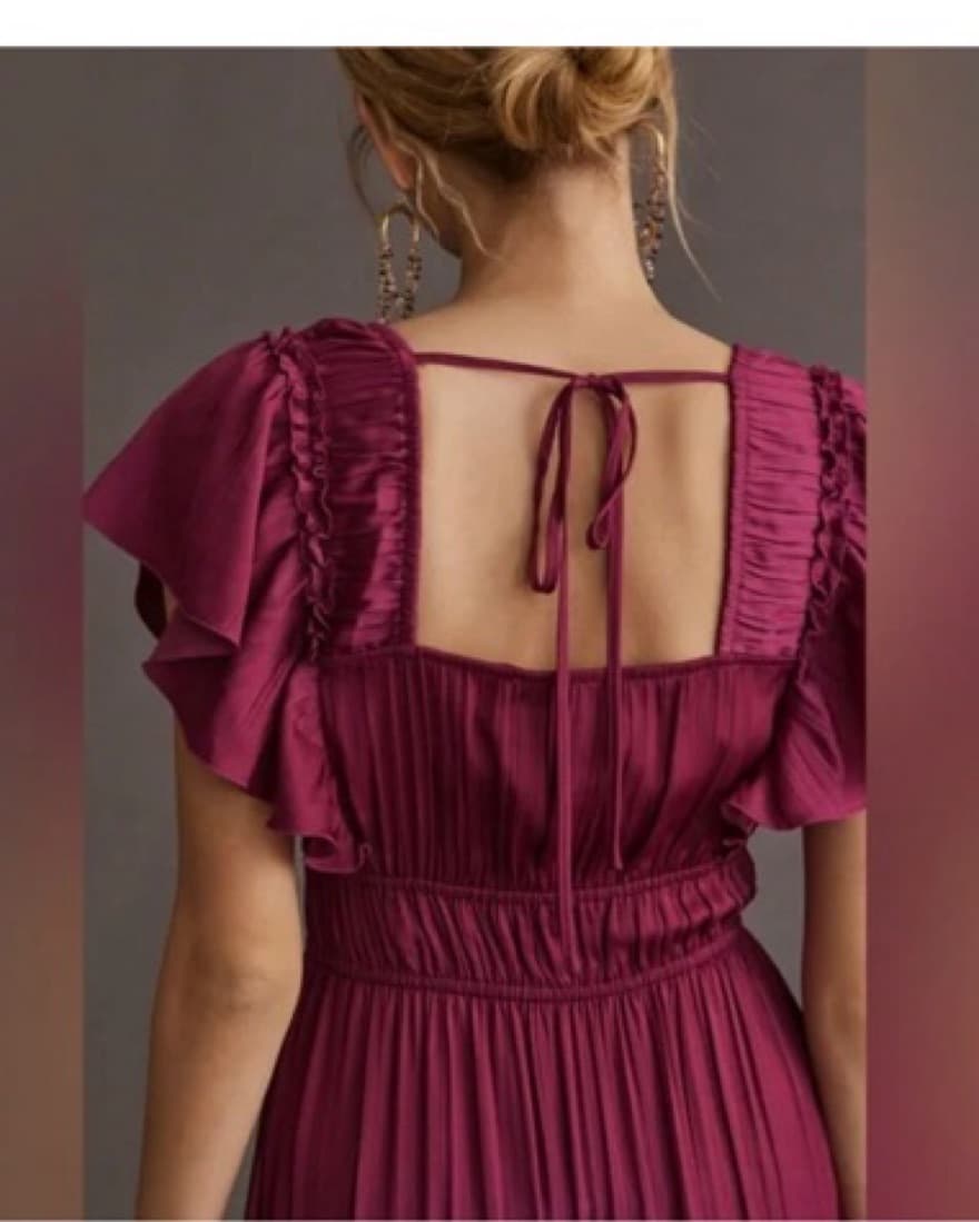 Raspberry Pink Midi Dress - Image 3