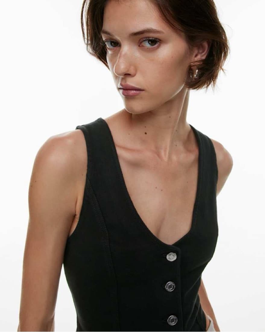 Aritzia Denim Top - Image 3