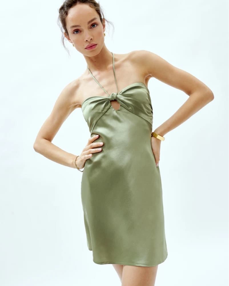 REFORMATION Sorrentine knotted cutout si - Image 2