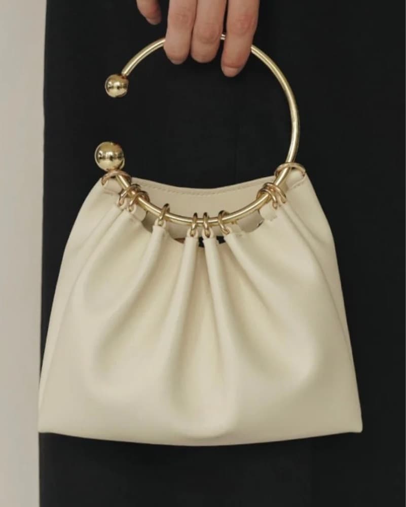 Cream Ring Hand Bag - Image 2