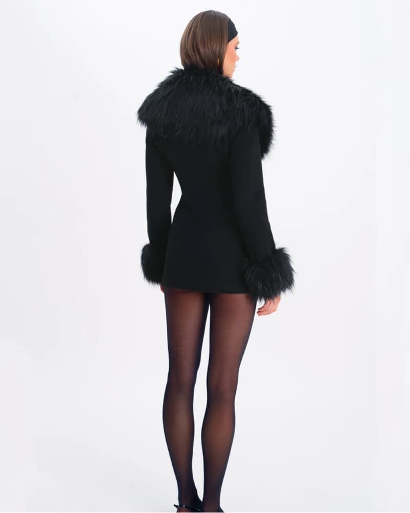 Wool Blend Mini Coat  - Image 6