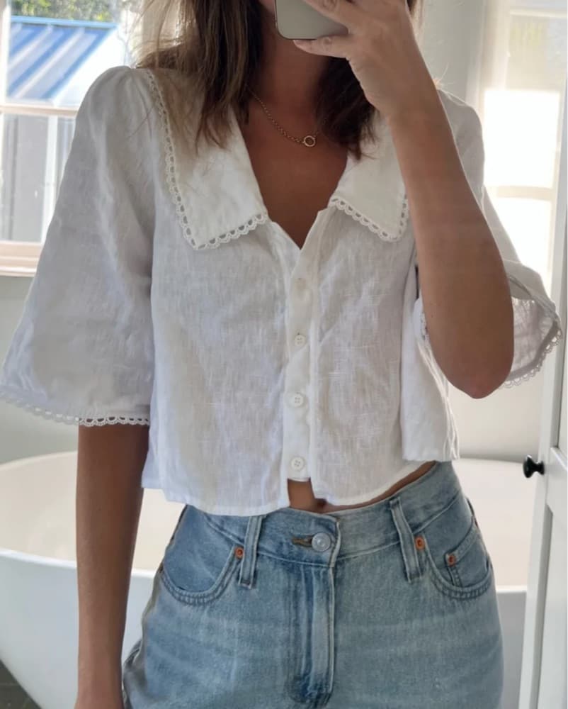 Hazel Linen Blouse - Image 1