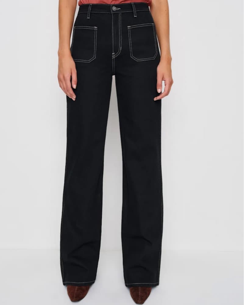 Reformation Alyssa Stretch High Rise Wid - Image 3
