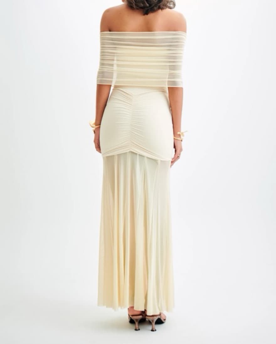 Caspian Slinky And Mesh Off Shoulder Max - Image 2