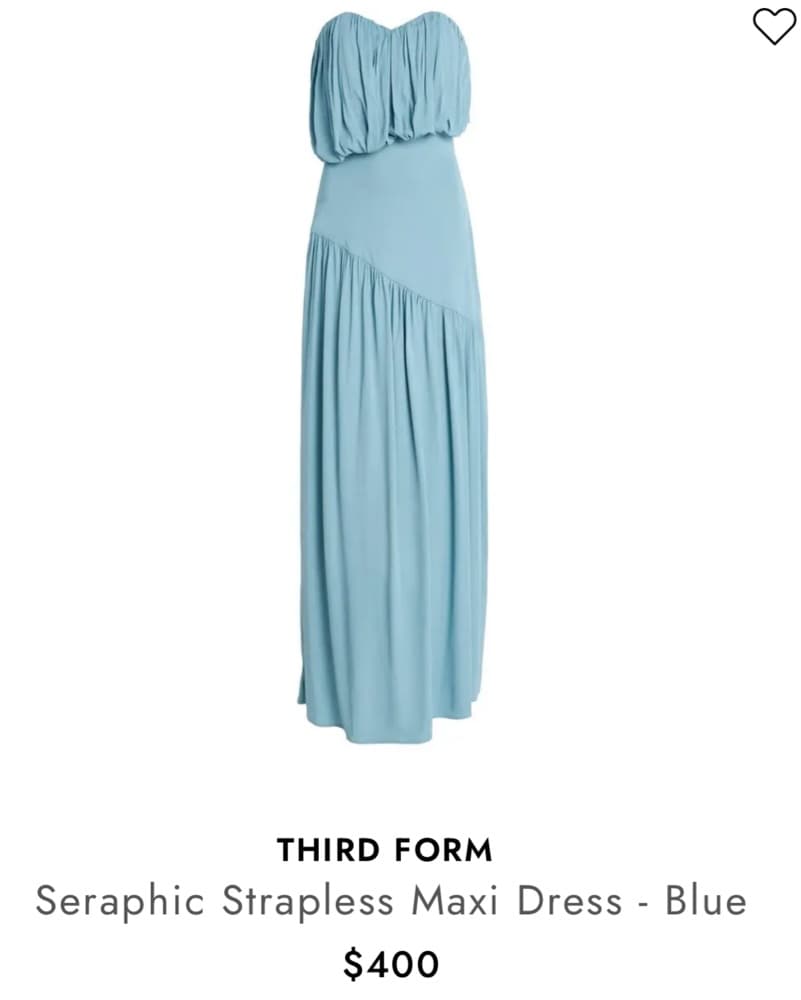 Third Form Seraphic Strapless Maxi Dress - Image 3