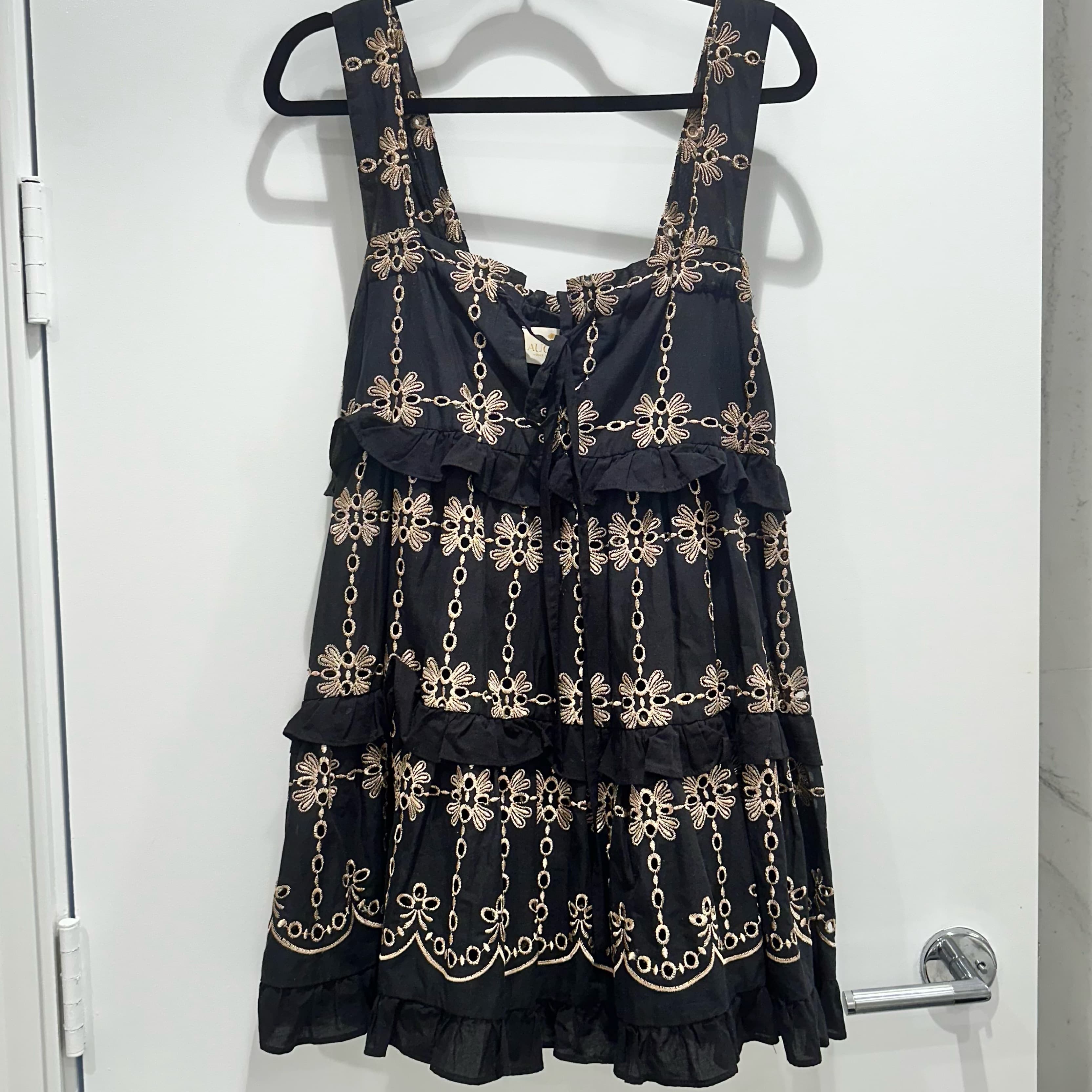 Greek Gold And Navy Mini Dress  - Image 4