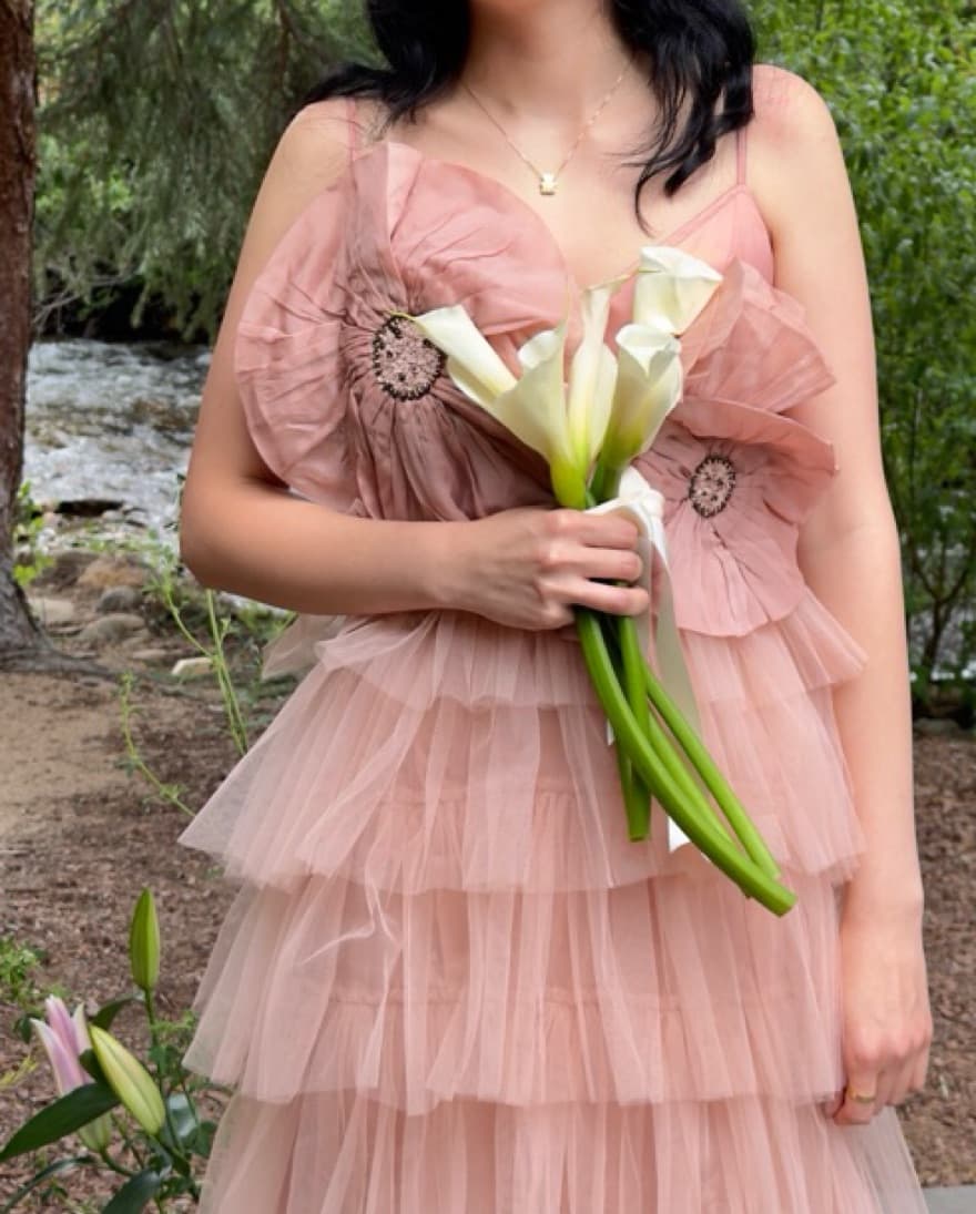 Tiered Tulle Formal Dress - Image 1