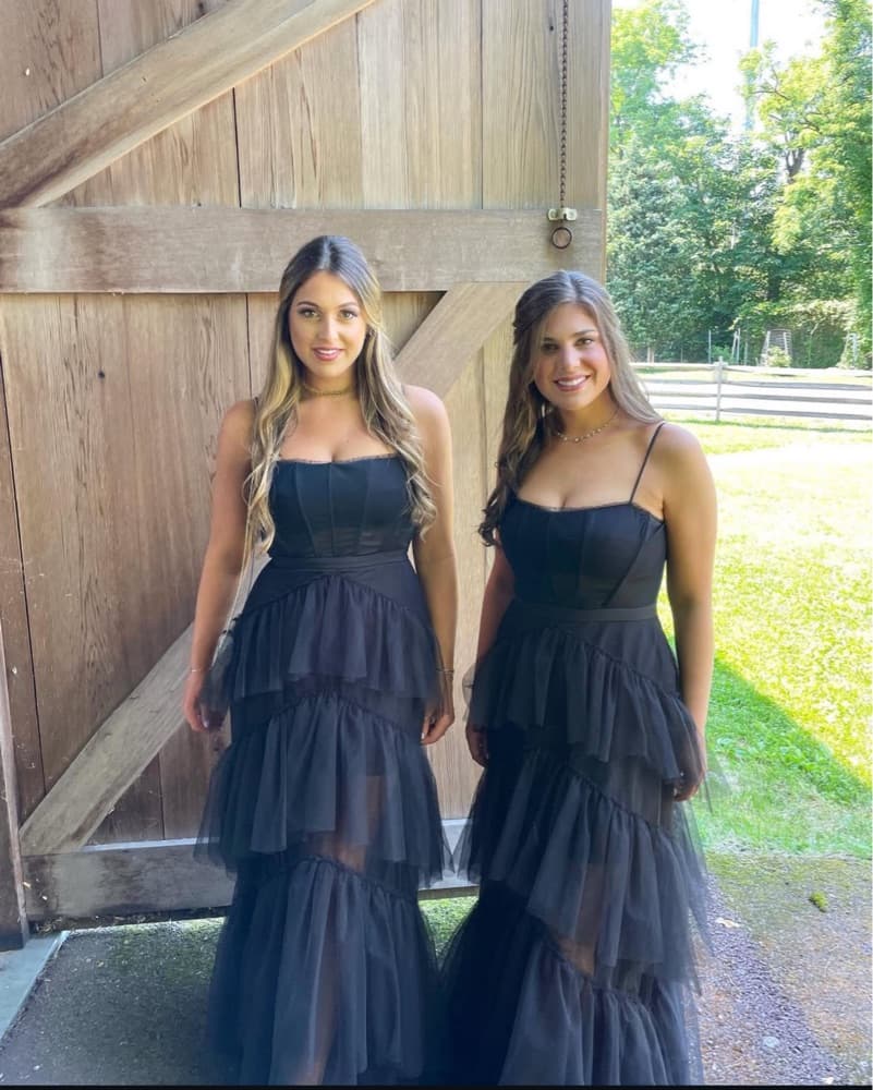 Corset Tulle Gown Black BCBG - Image 4