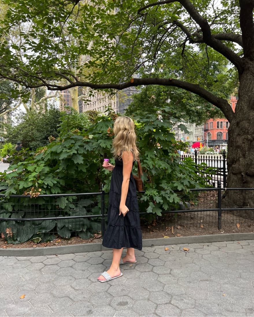 Black Midi Dress Hill House Dupe  - Image 2