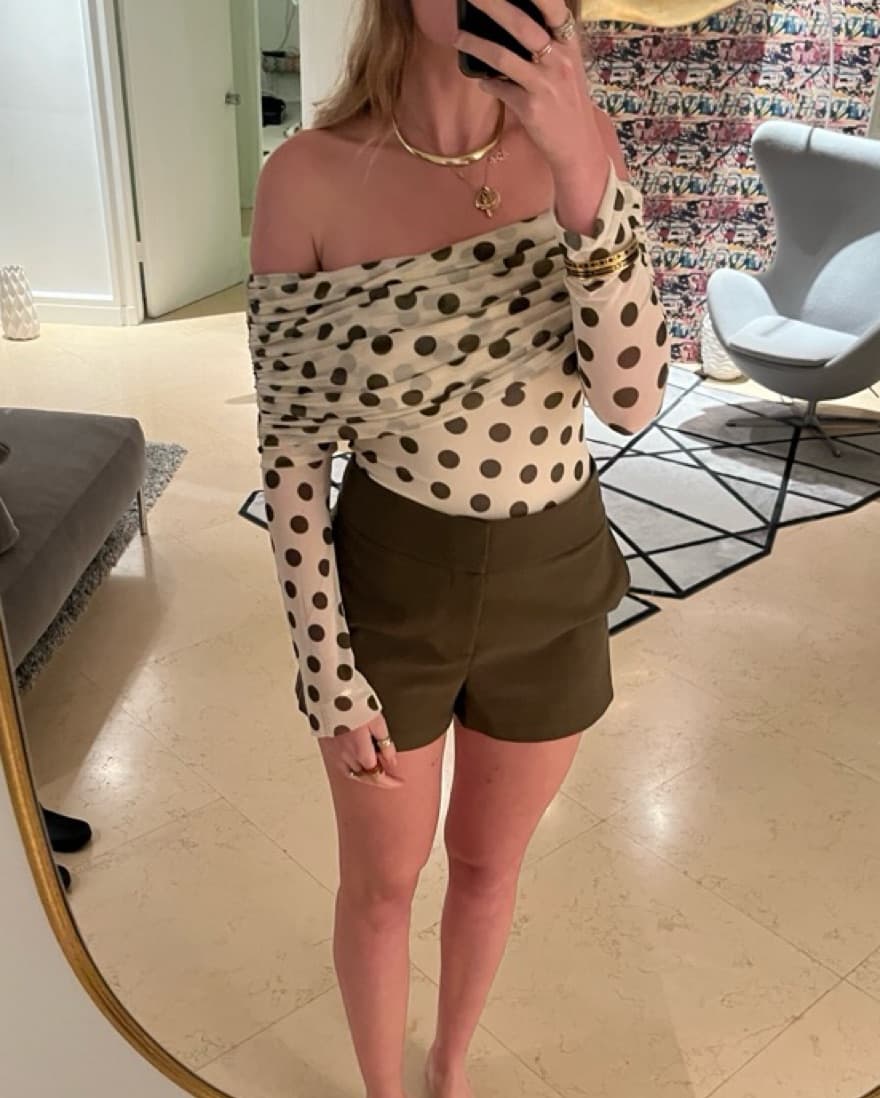 Revolve Polka Dot Body Suit - Image 2