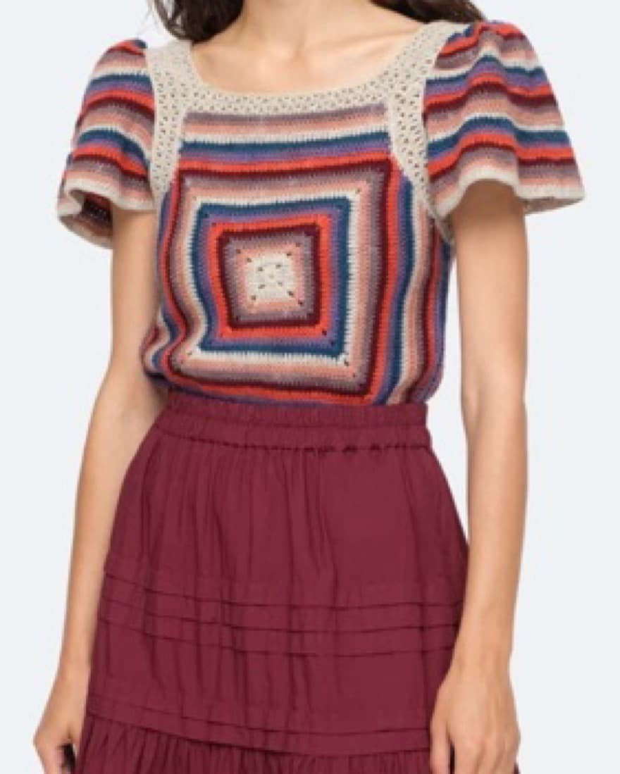 Sea New York Crochet Knit Top - Image 1