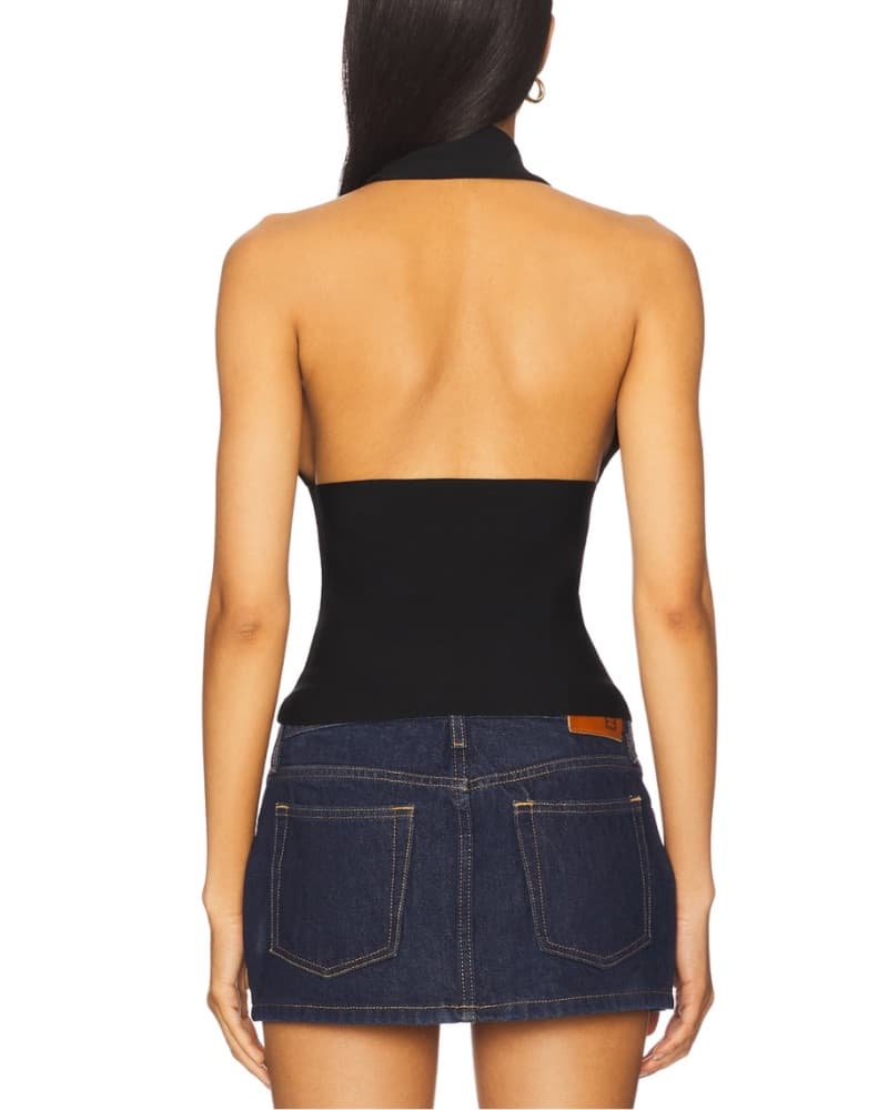 Weworewhat Black Knit Halter - Image 3