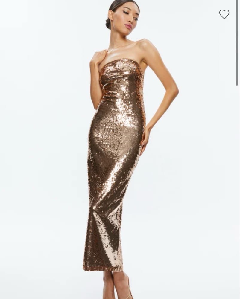 Alice&Olivia Sequin Strapless Maxi Dress - Image 1