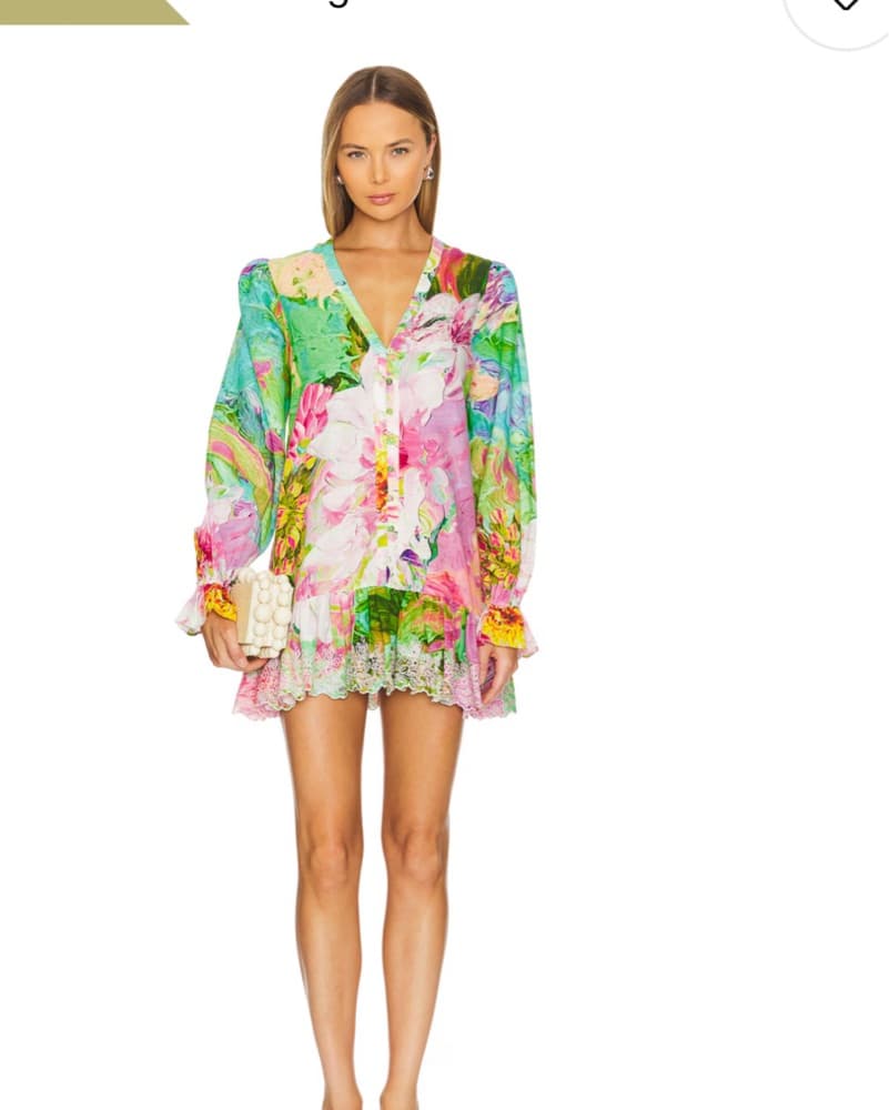 Revolve Floral Printed Mini Dress - Image 1
