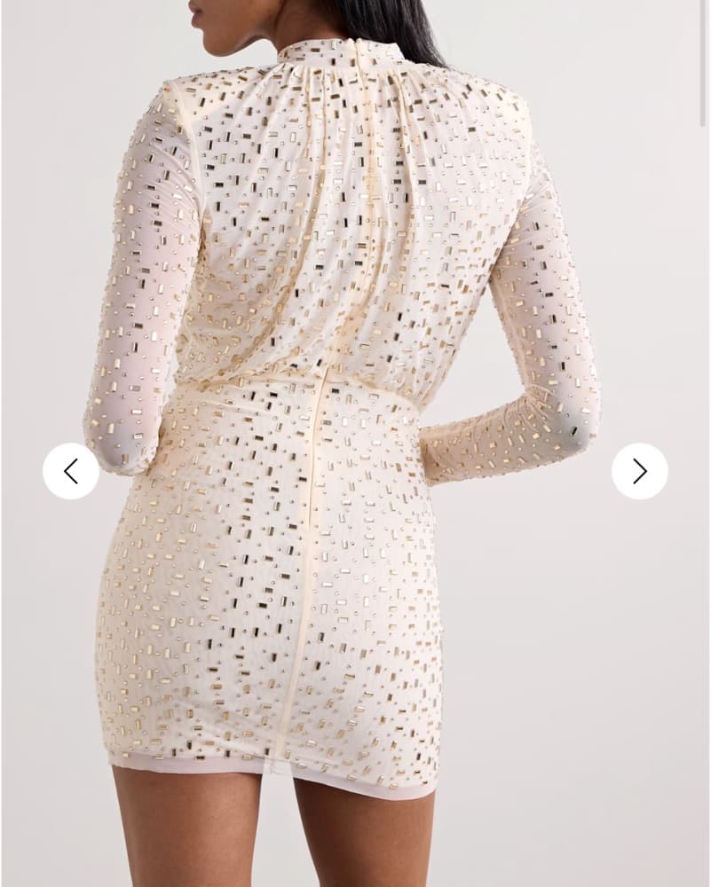 Self Portrait Rhinestone Mini Dress - Image 2