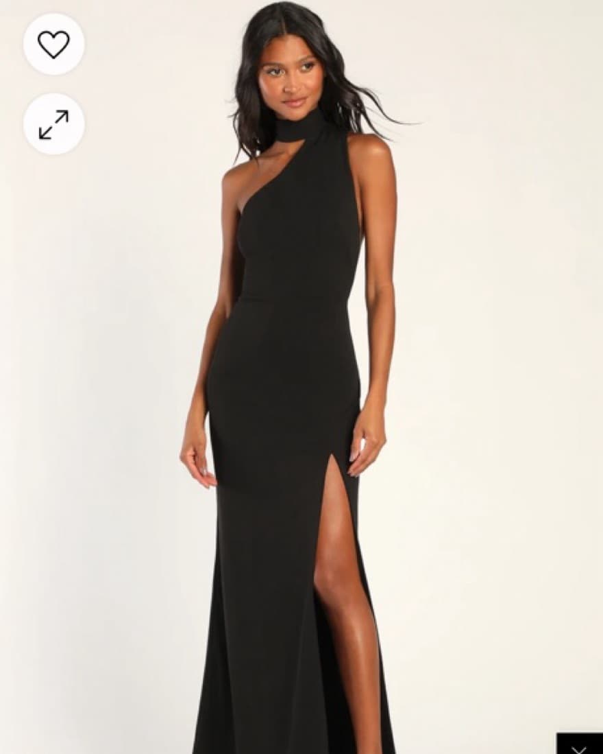 Asymmetrical Cut Out Halter Maxi - Image 1