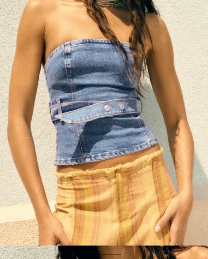 Zara Demin Top - Image 2