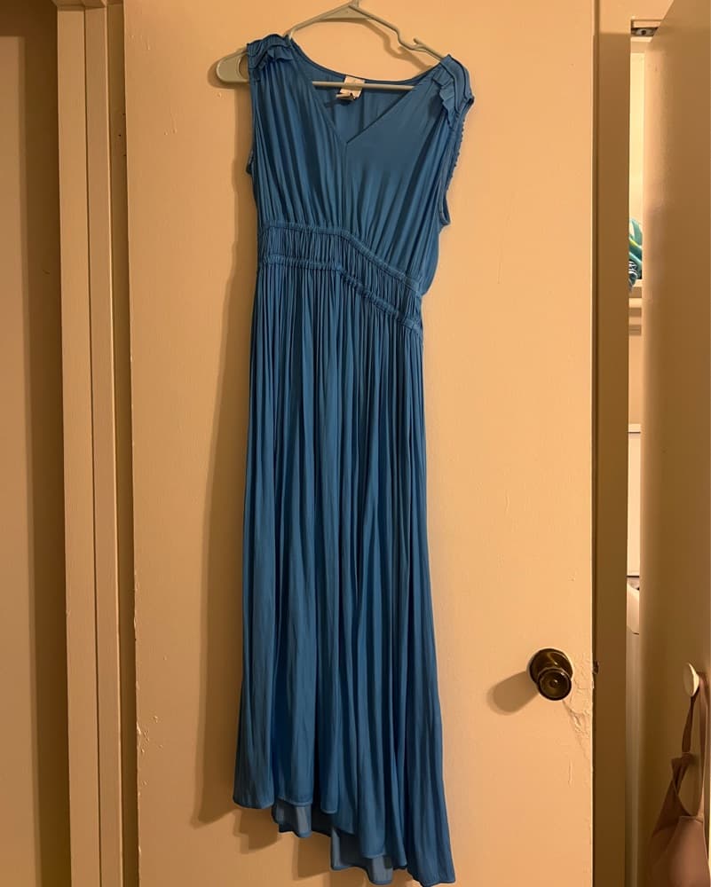 Blue Silky Dress - Image 1