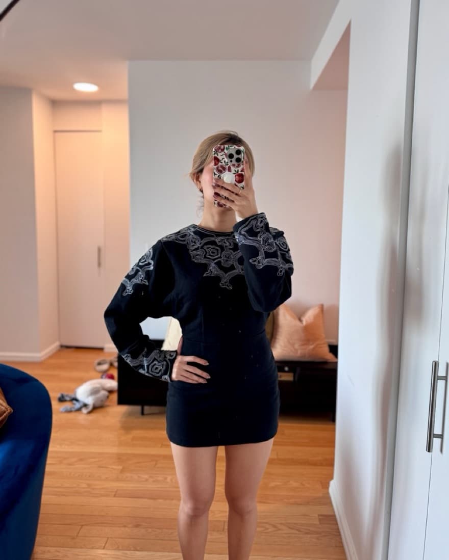 & Other Stories Black Mini Dress - Image 5