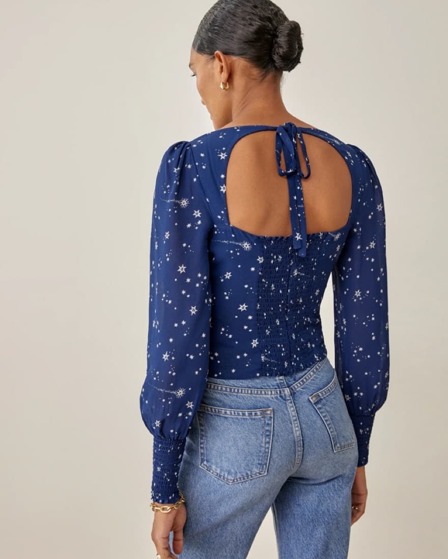 Reformation Michel Top - Star Pattern - Image 5