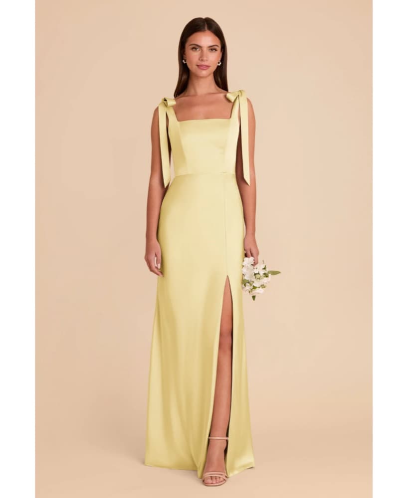 Yellow Birdy Grey Bridesmaid Dresses - Image 1