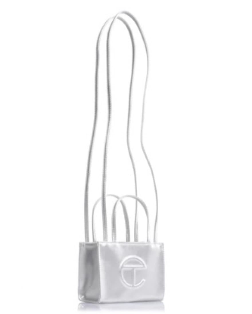 Silver mini telfar bag - Image 2
