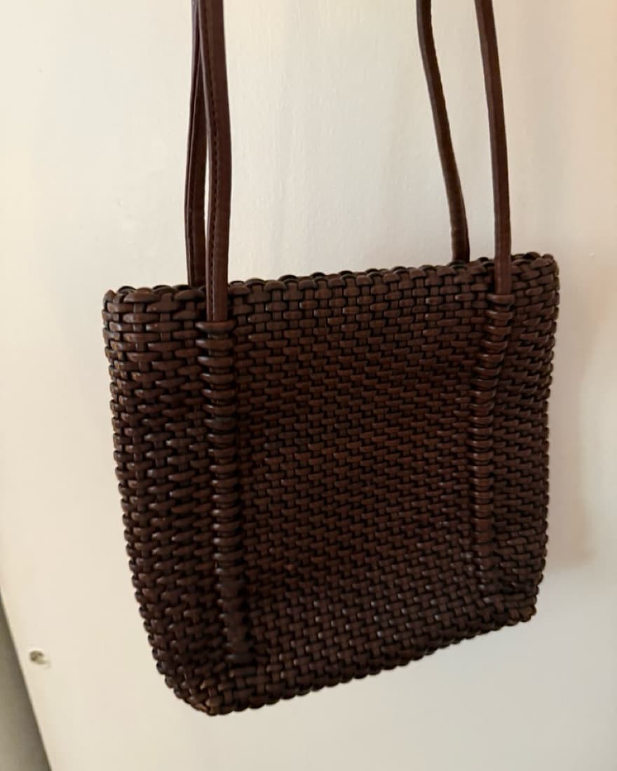 Vintage brown Leather Shoulder Bag - Image 1