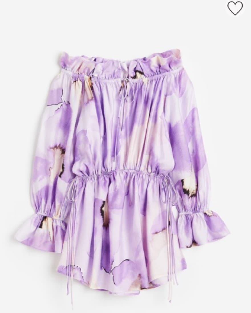 Purple Floral Dress - Image 2