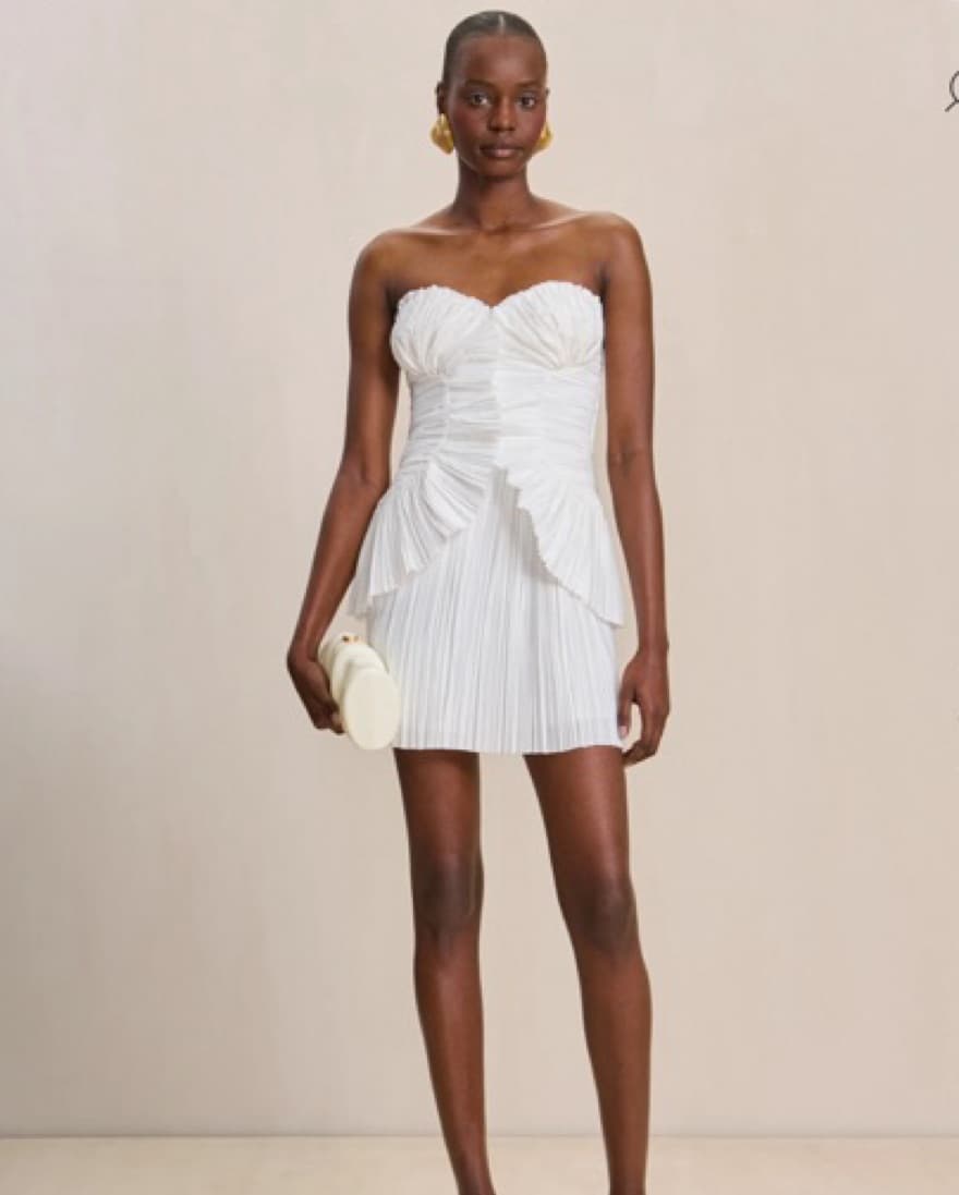 Cult Gaia Pleated Mini Dress - Image 3