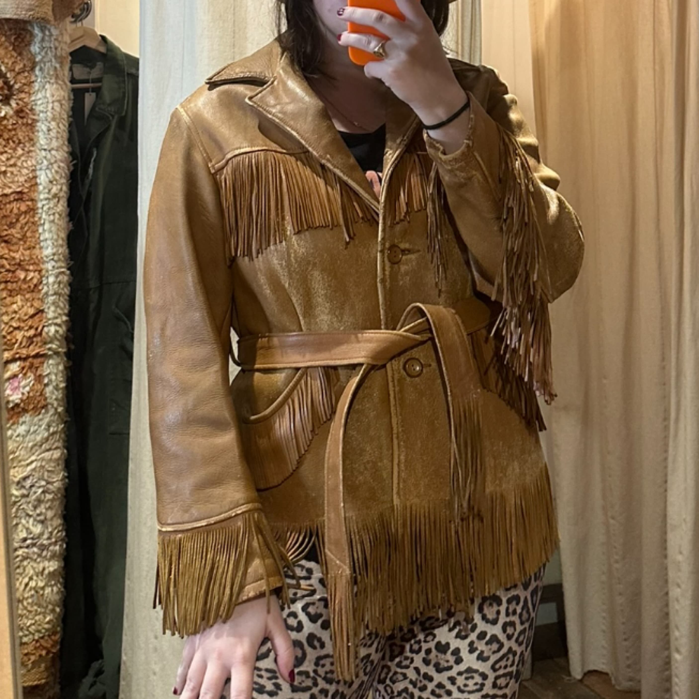 Cowboy Leather Fringe Jacket  - Image 2