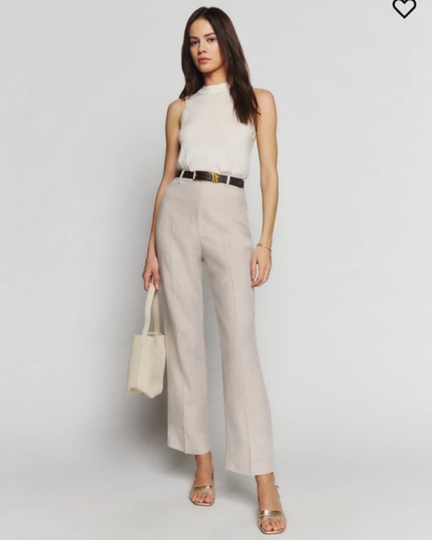 Reformation Freddie Linen Pants  - Image 1