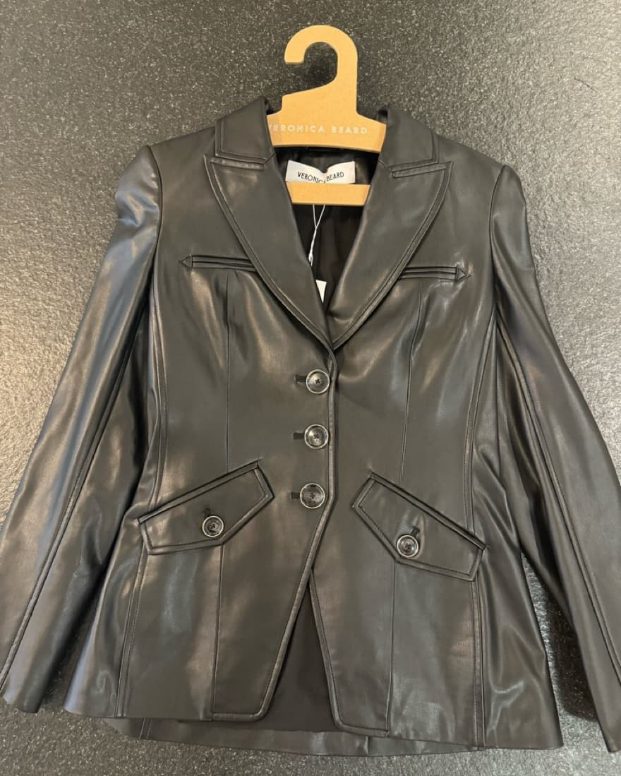 Veronica Beard Vegan Leather Blazer-NWT - Image 2