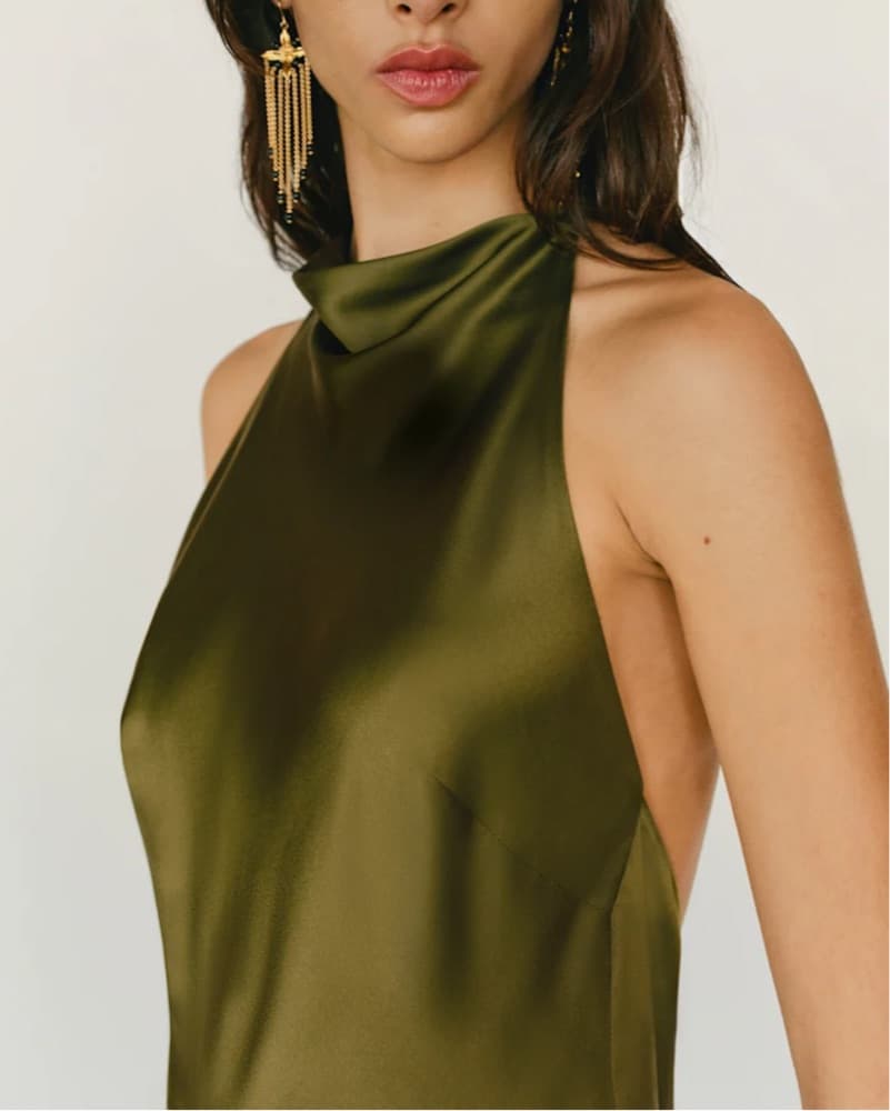 Reformation Bianca Silk Gown - Image 4