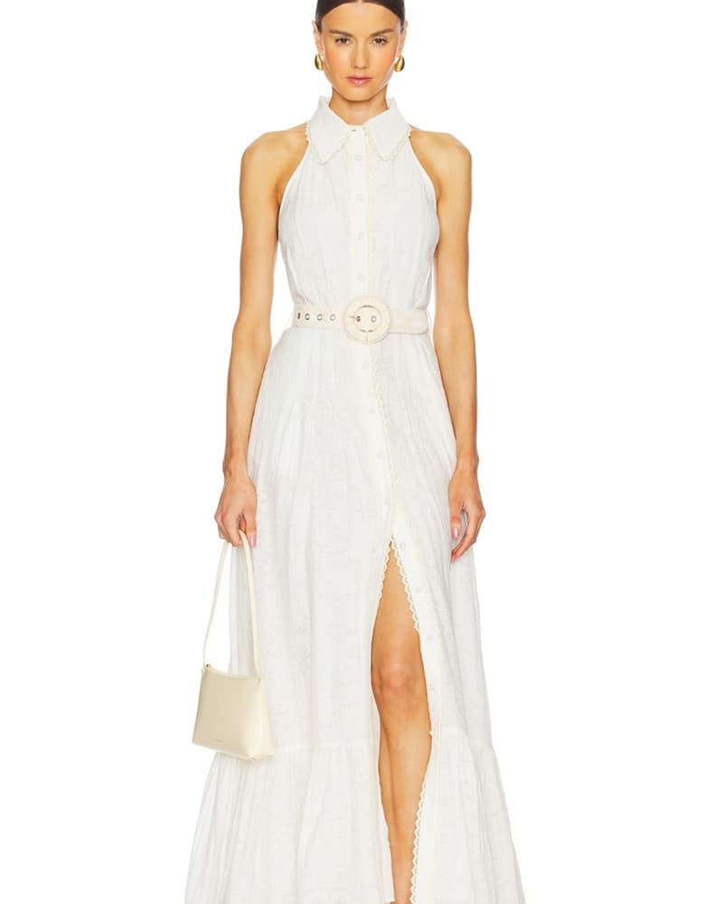 Elegant Long Summer Bridal Dress - Image 2