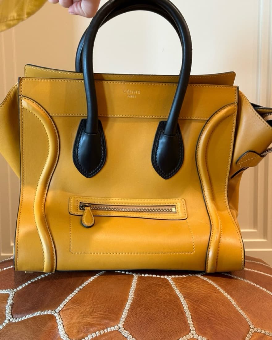 Celine Large Nano Mustard Tote - Image 5