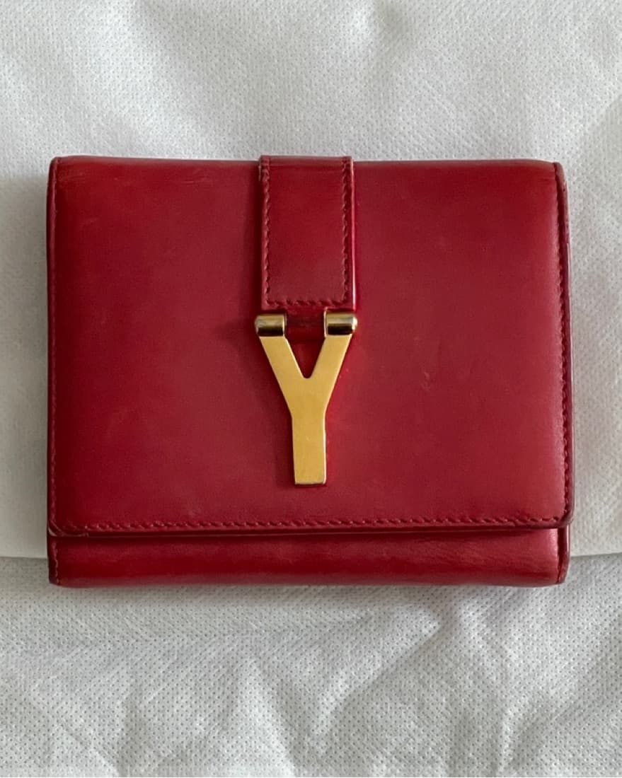 CHERRY RED YSL WALLET 🍒 - Image 1