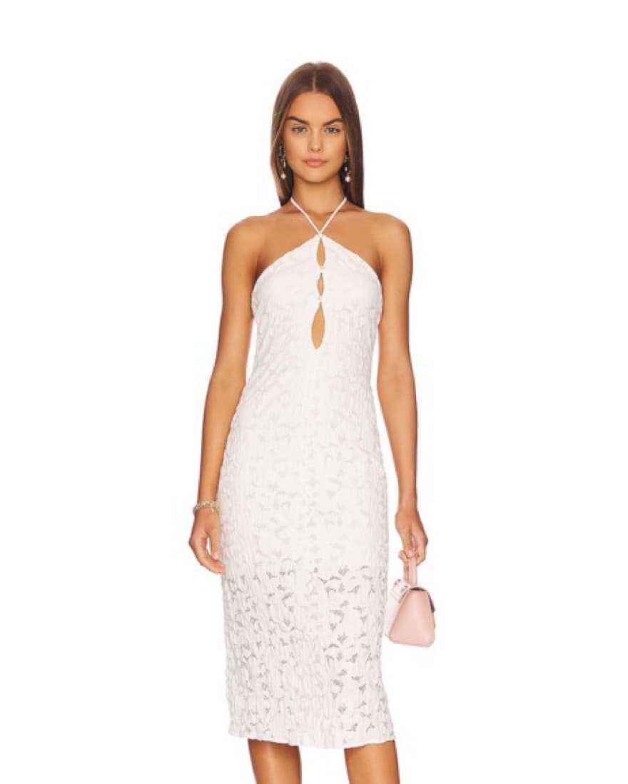 LPA Priscilla White Lace Dress  - Image 1