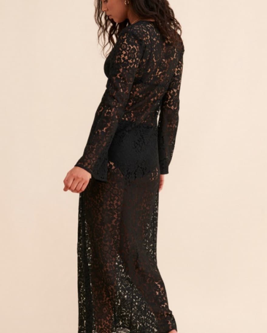 Ronny Kobo Waylin Lace Maxi Cover Up - Image 3
