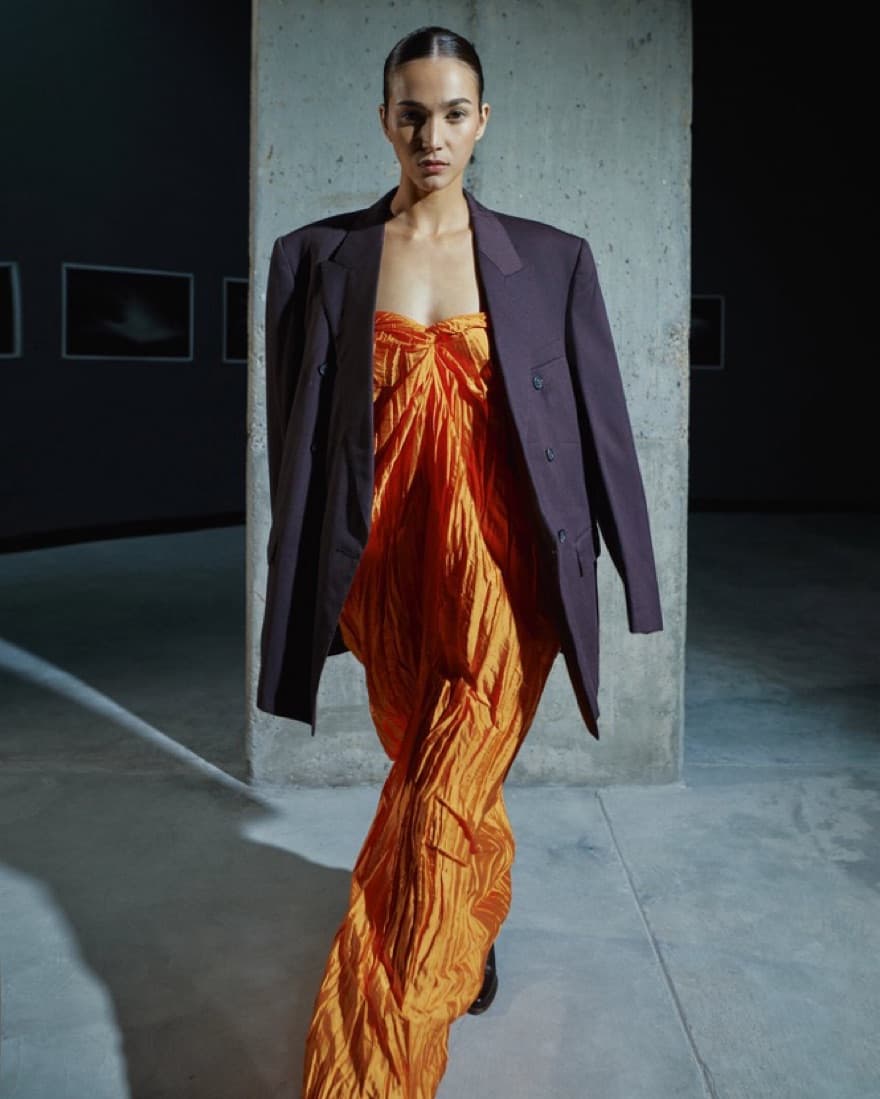 Baobab Ariel Maxi Dress in Aperol - Image 2