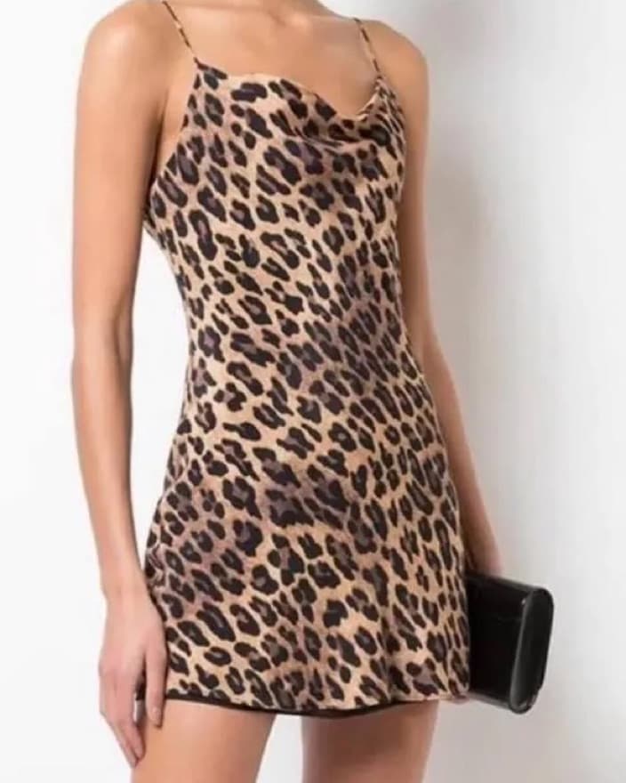 Alice + Olivia Cowl Neckline Slip Dress - Image 1
