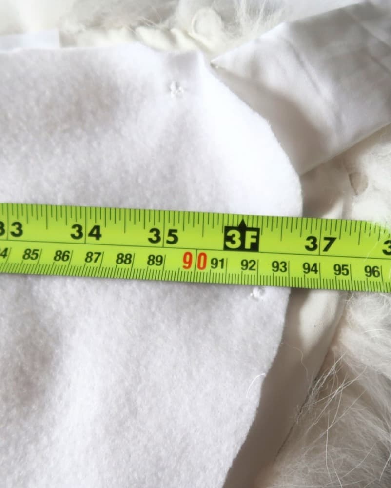 B MAXIMILIAN WHITE FOX FUR TIE SHAWL - Image 4