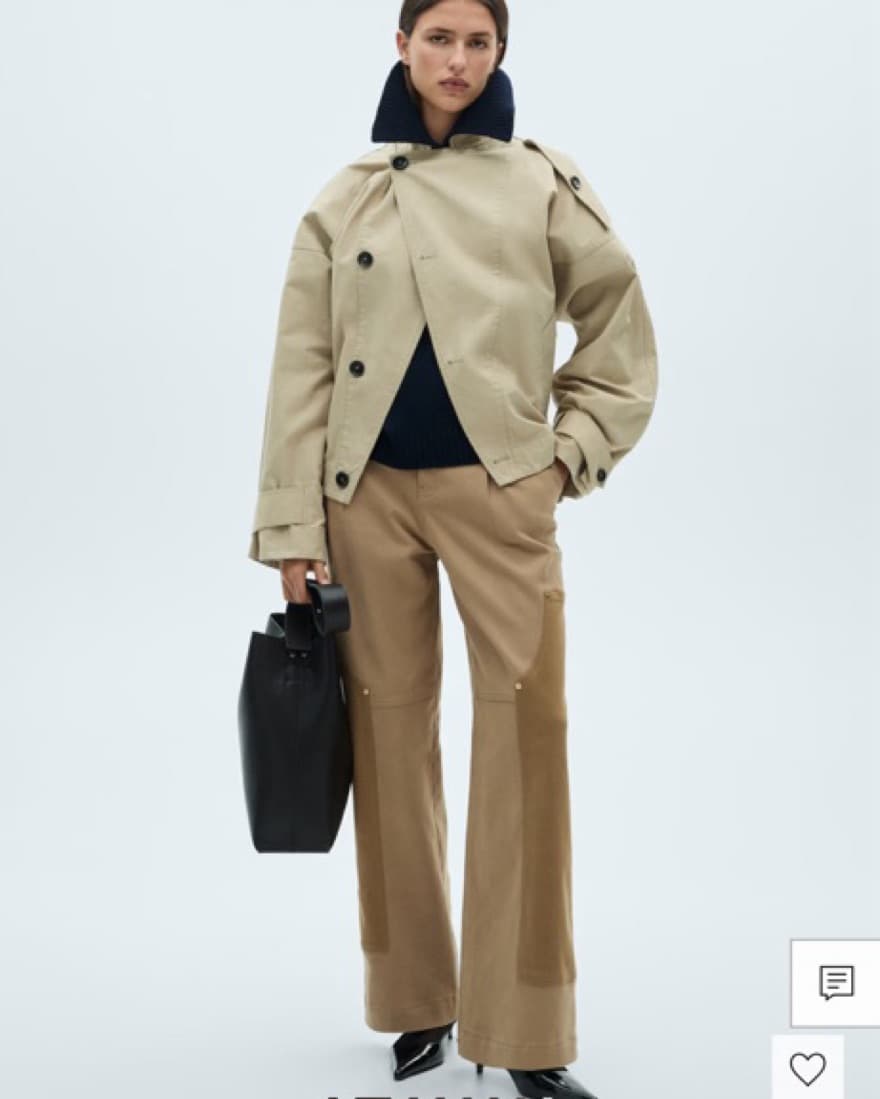 Chic Camel Cargo Pants - Image 1